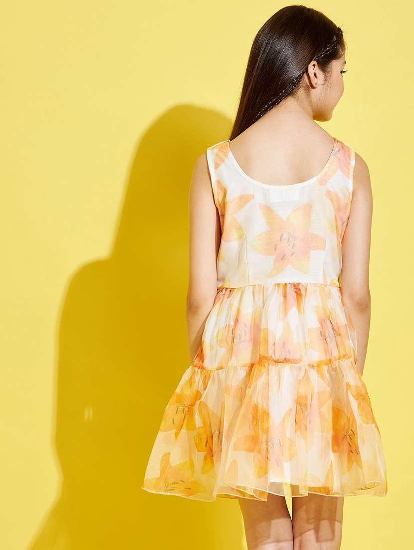 girls round neck sleeveless frock - 20534439 -  Standard Image - 3