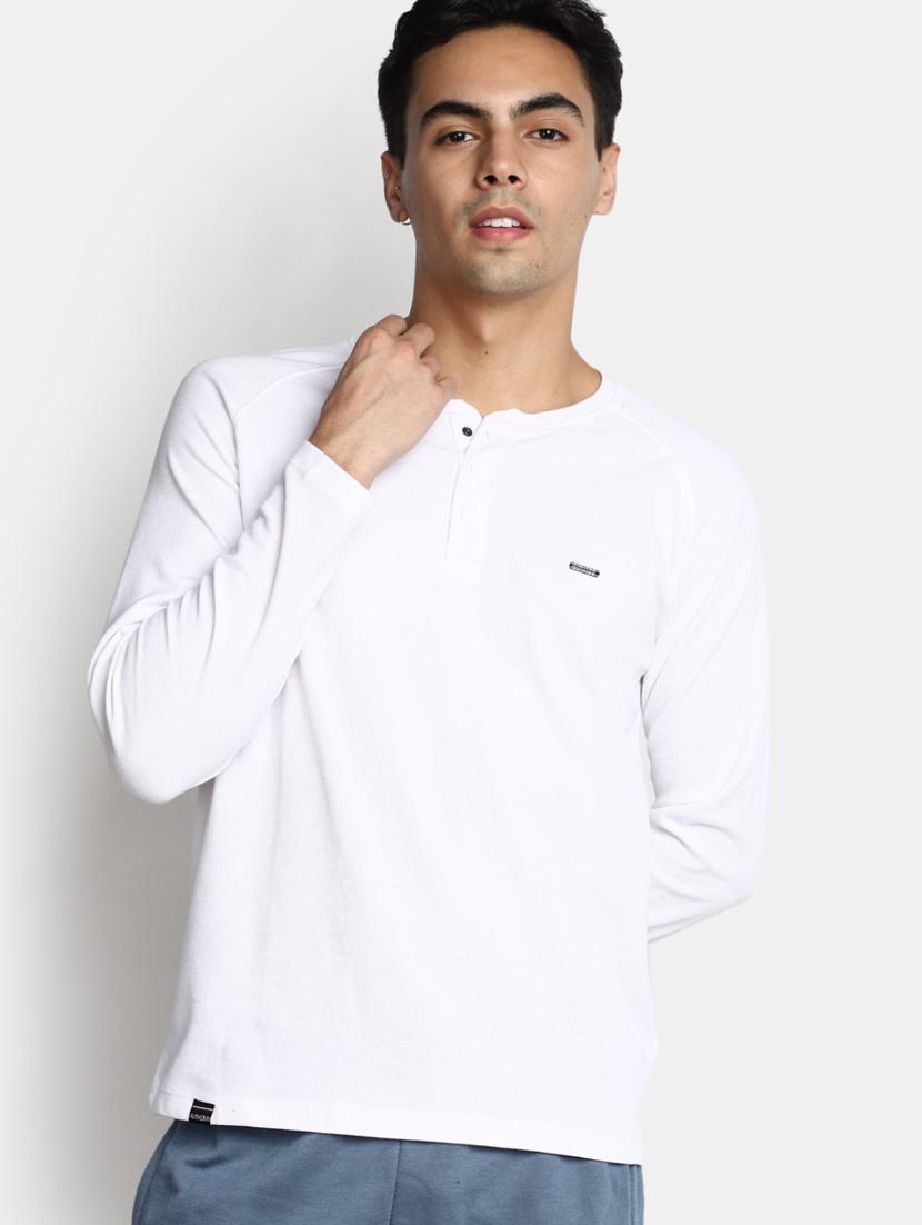 men white henley neck t-shirt - 20534801 - Standard Image - 3