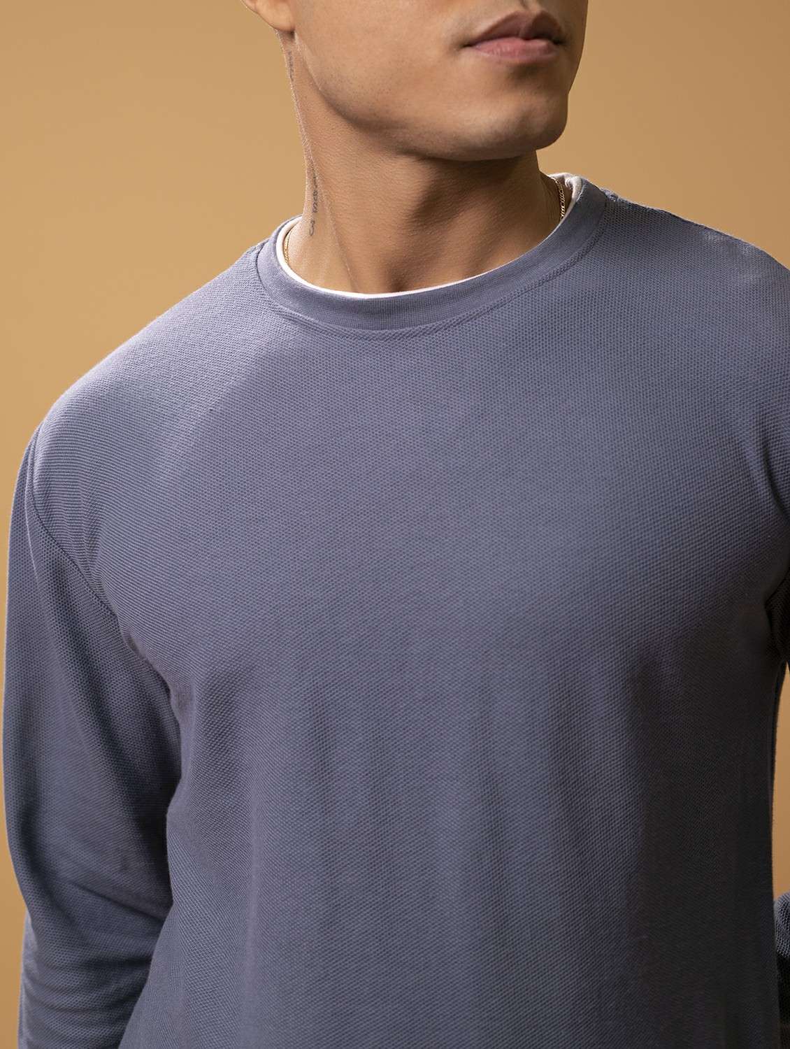 men greyish blue regular t-shirt - 20534804 -  Standard Image - 5