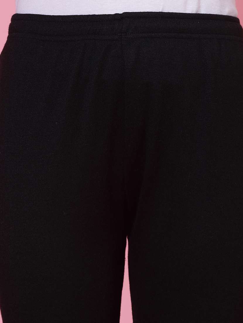 women black woolen legging - 20535192 -  Standard Image - 5