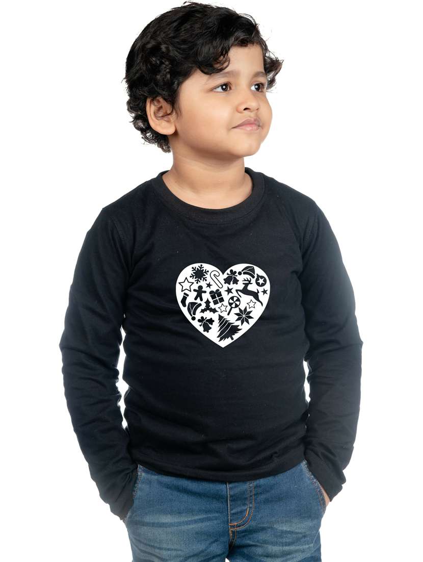 boys round neck graphic printed t-shirt