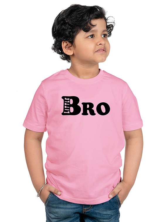 boys round neck typographic printed t-shirt
