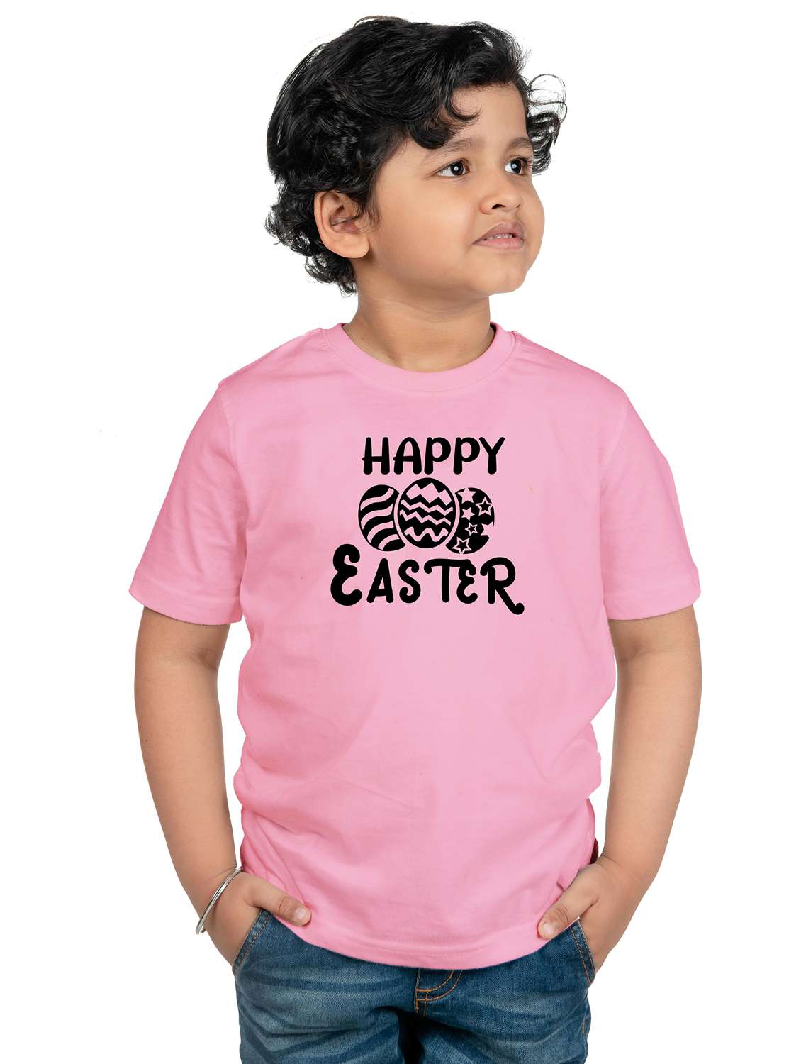 pink cotton blend t-shirt
