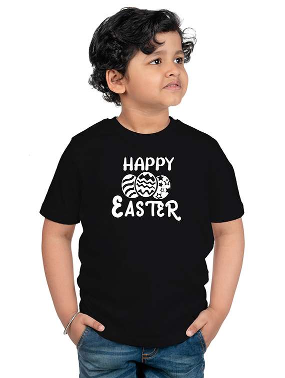 boys black chest graphic tee