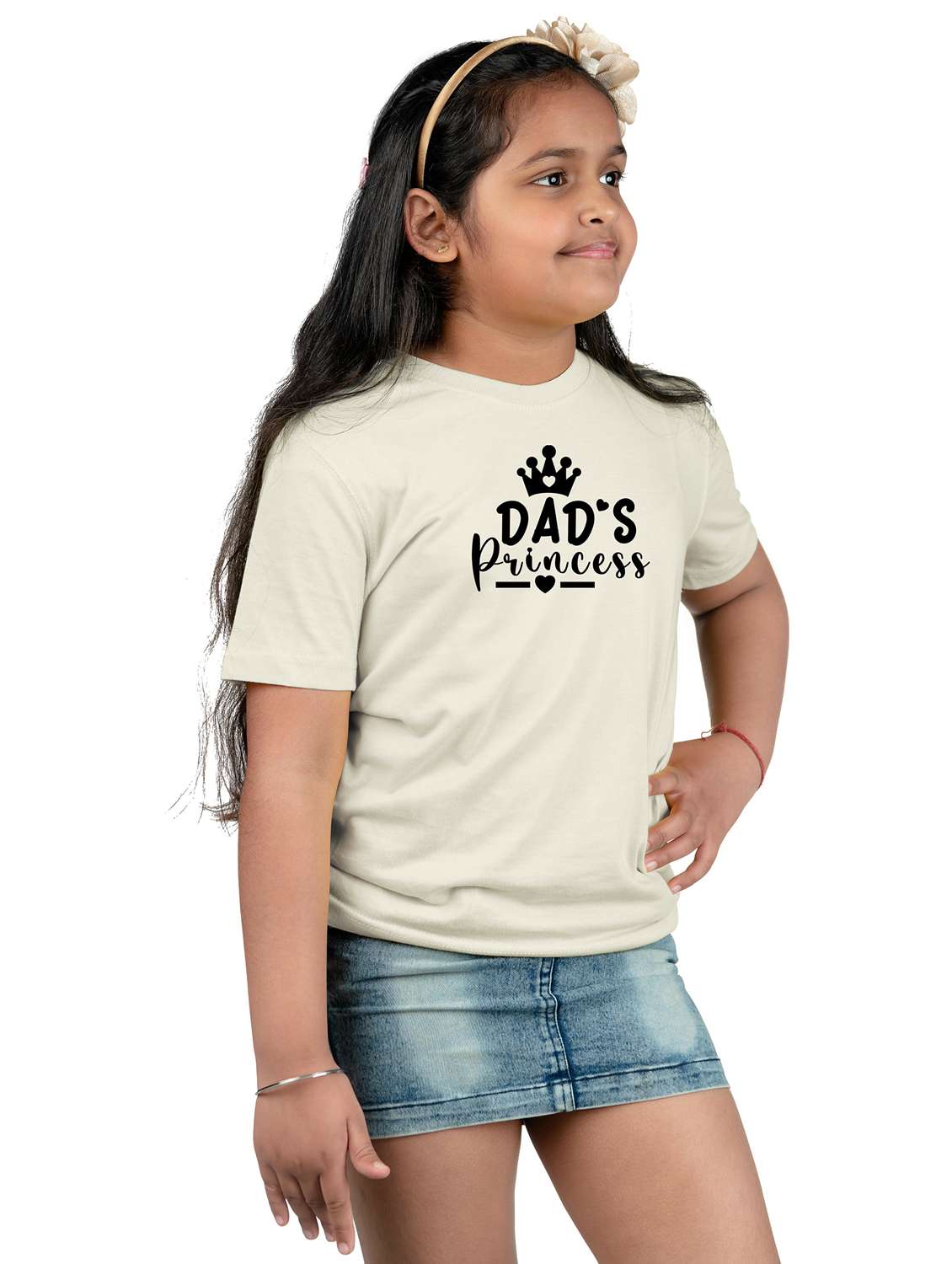 white cotton blend tee