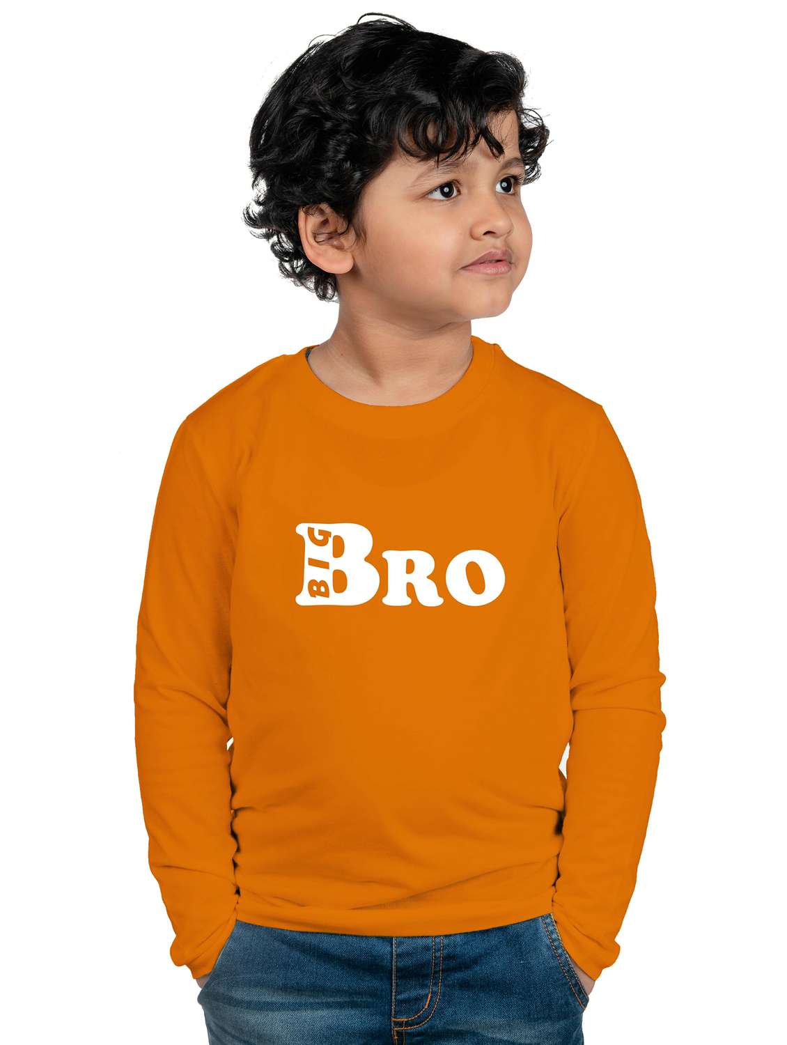 boys round neck chest printed t-shirt