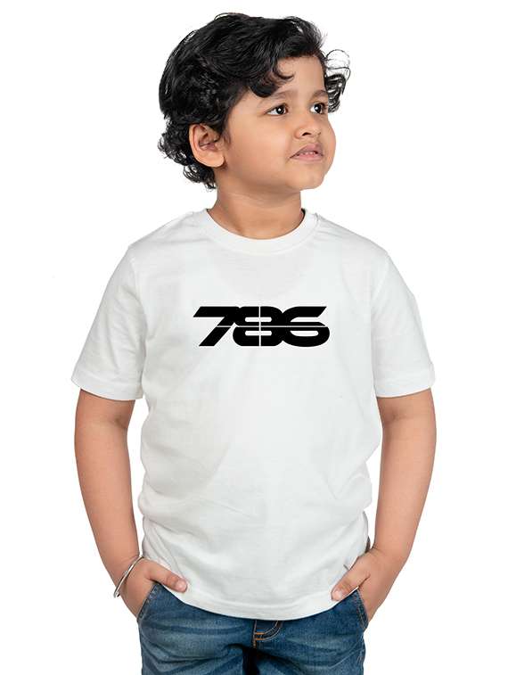 boys round neck chest printed t-shirt