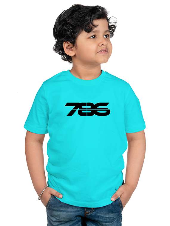 boys round neck chest printed t-shirt