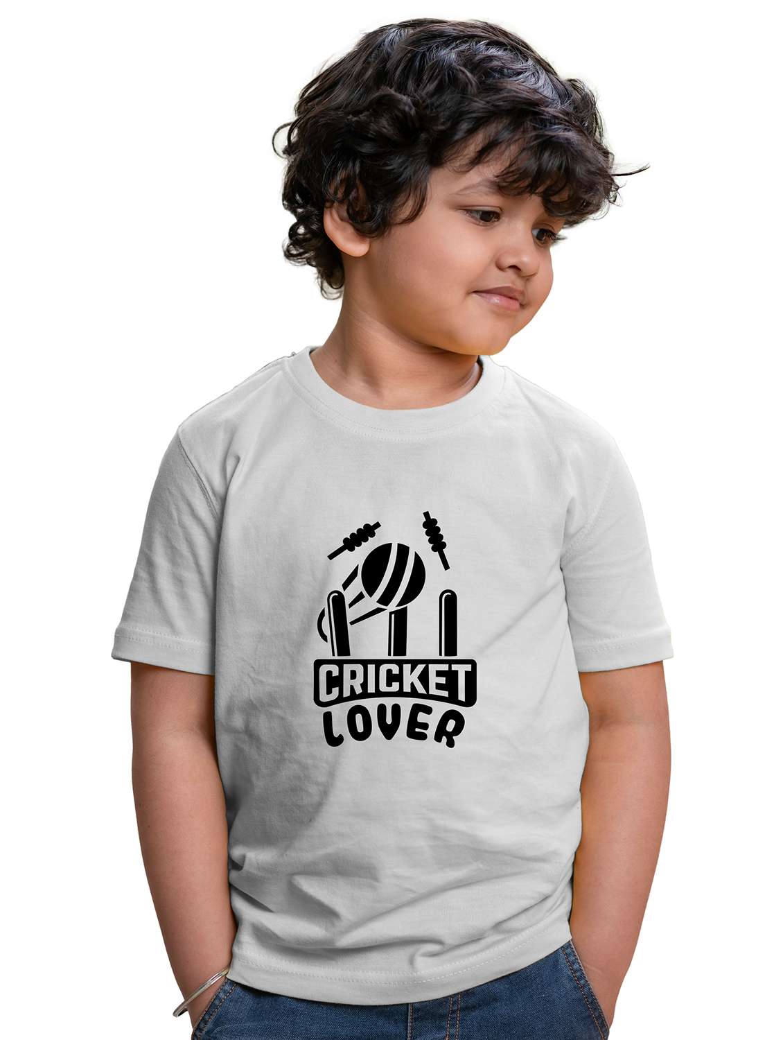 boys round neck front printed t-shirt - 20536123 -  Zoom Image - 0