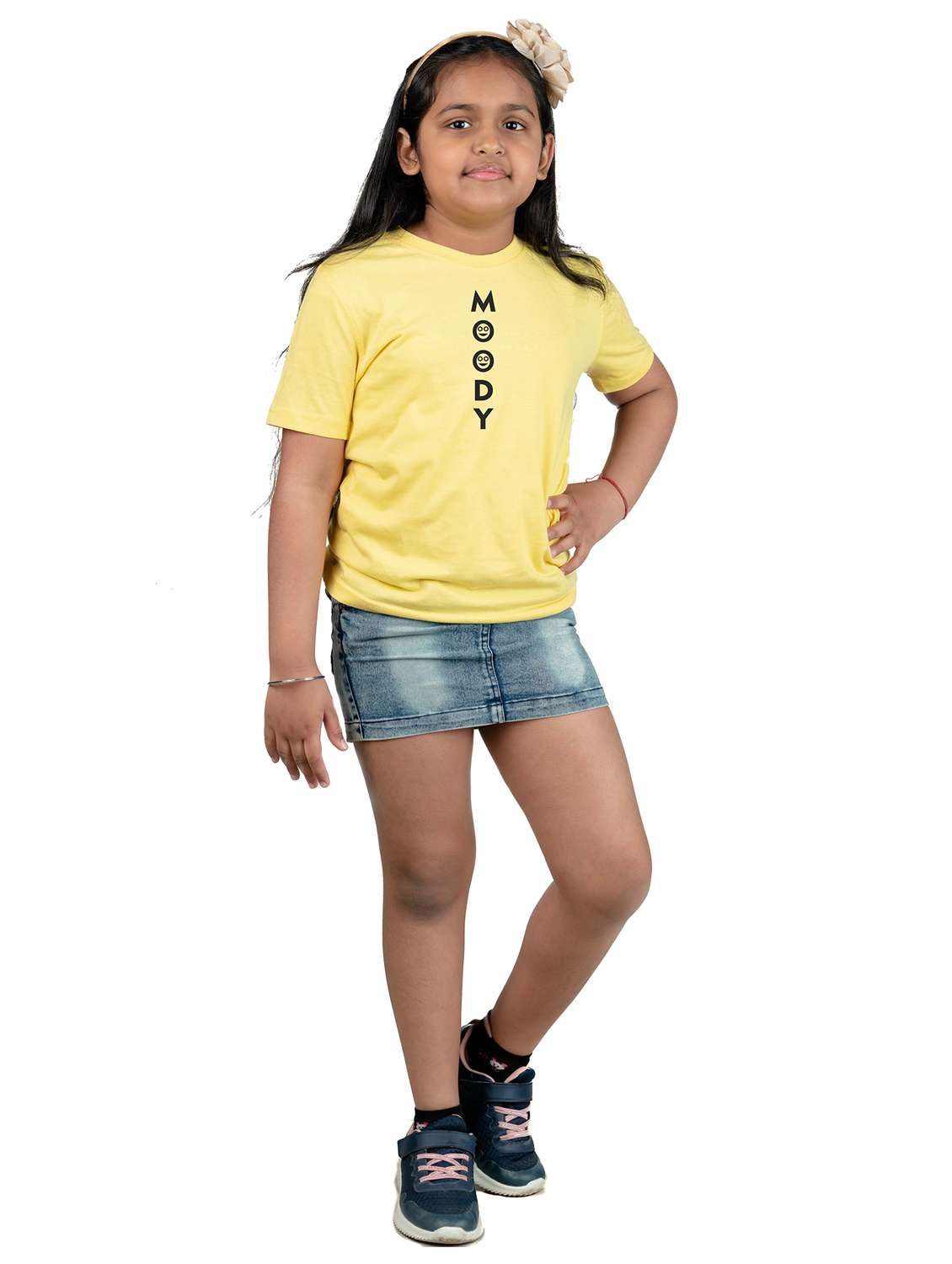 yellow cotton blend tee - 20536148 -  Standard Image - 3