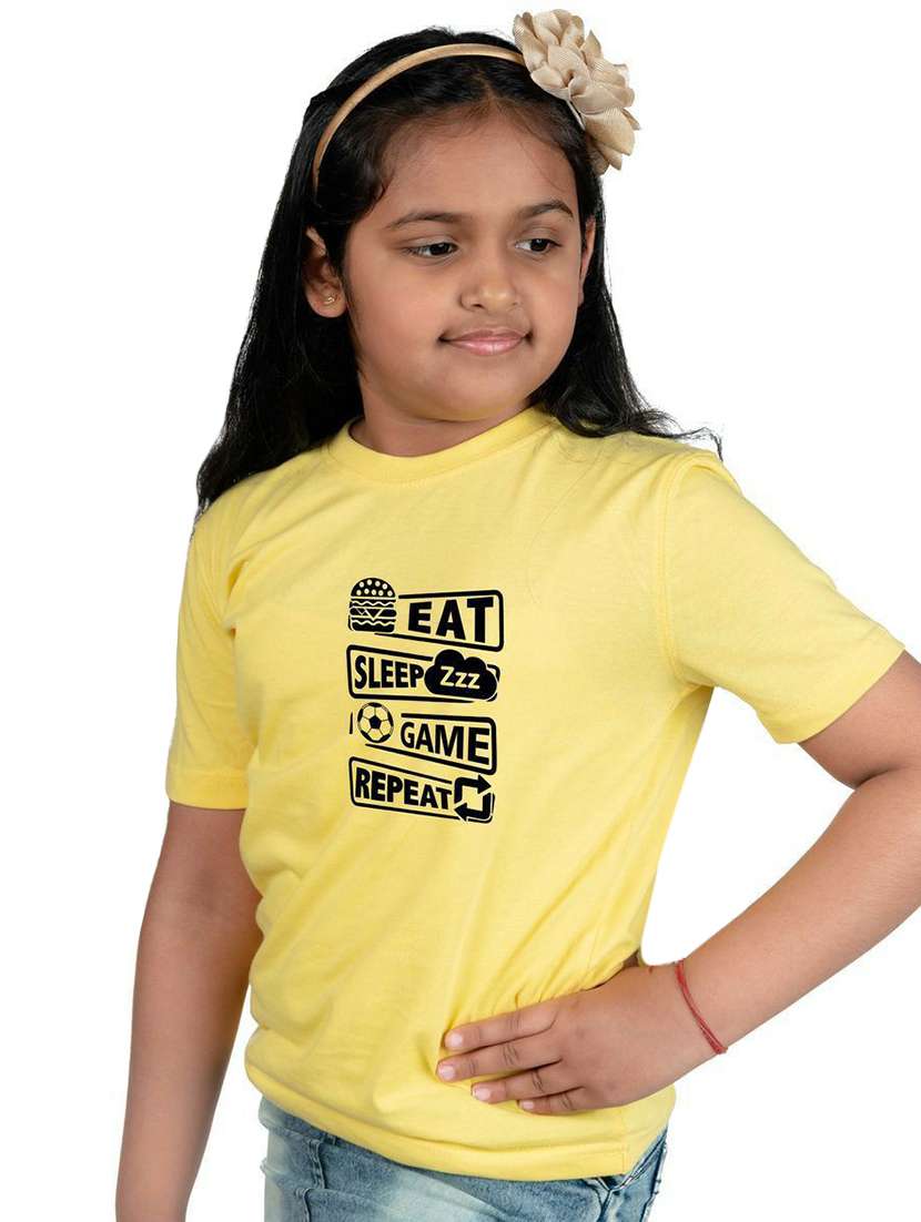 yellow cotton blend tee