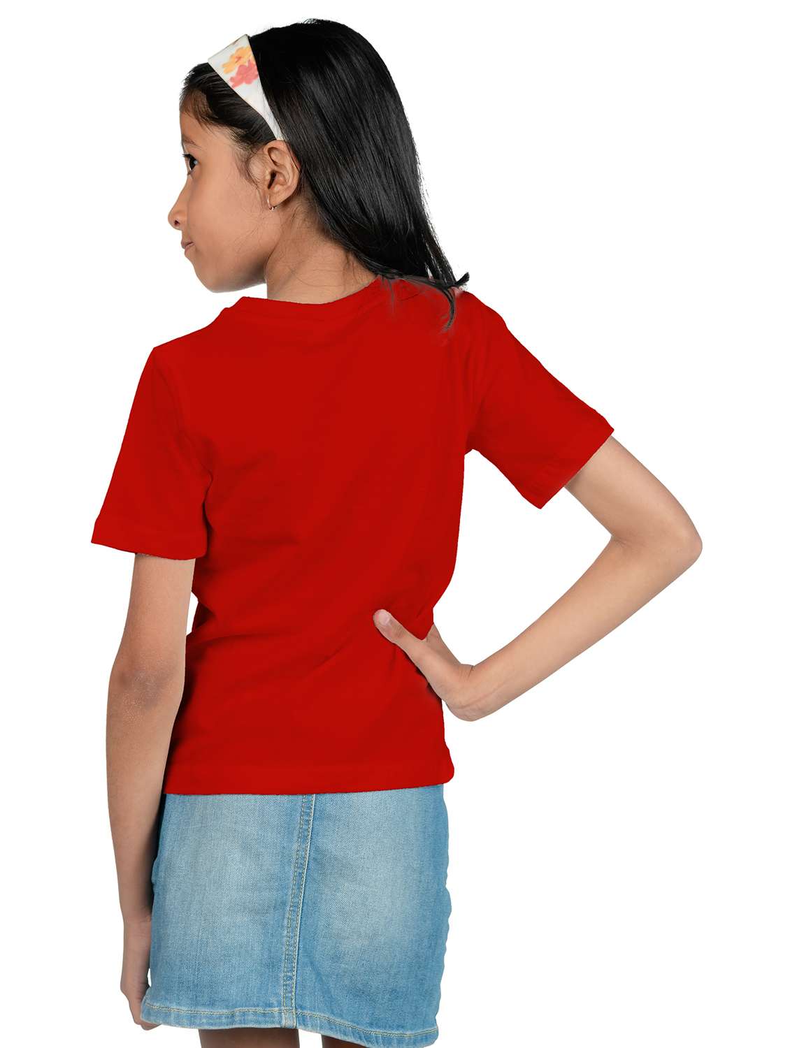 red cotton blend tee - 20536161 -  Standard Image - 3