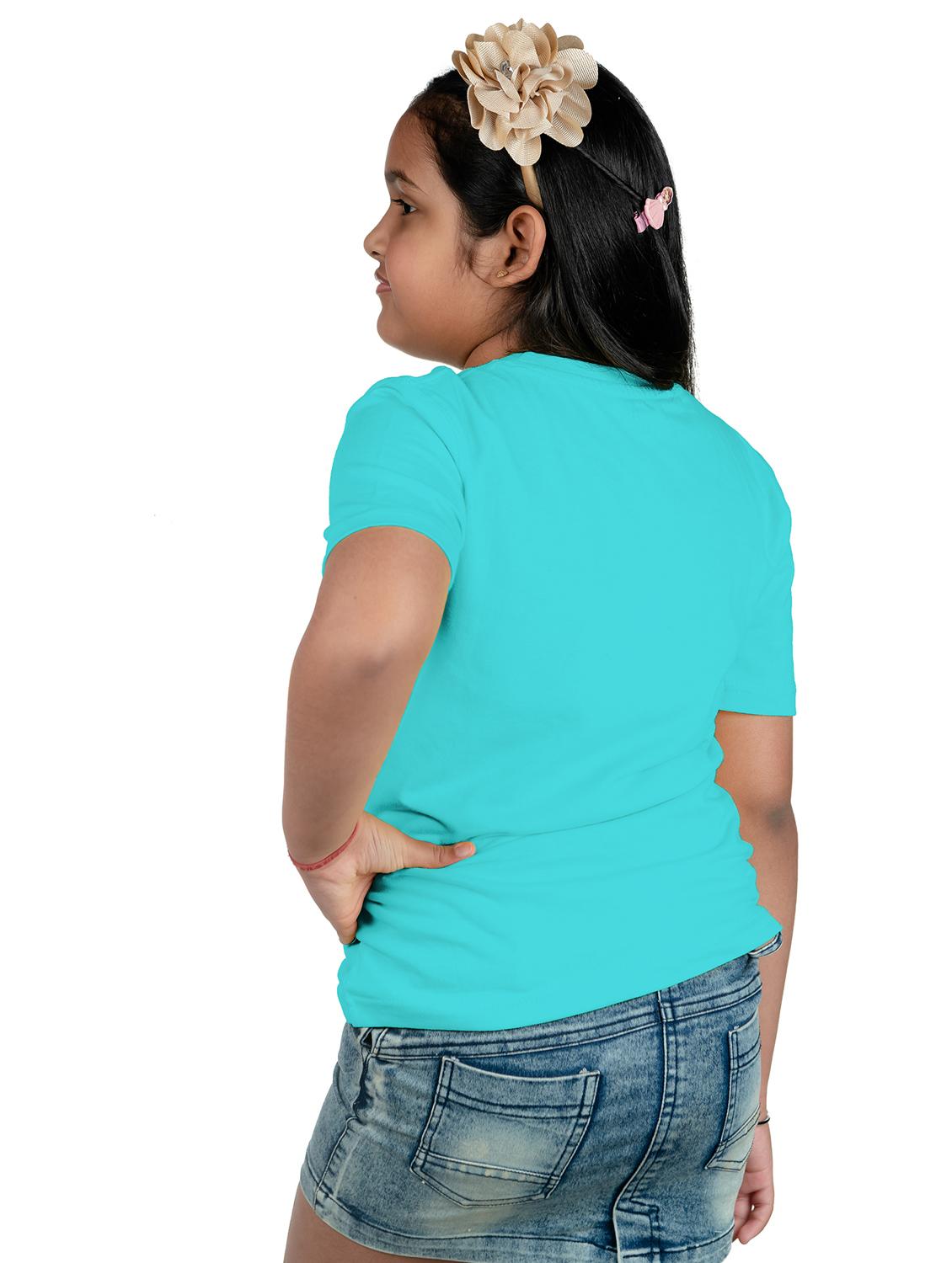 kids unisex turquoise typographic tee - 20536165 - Standard Image - 3
