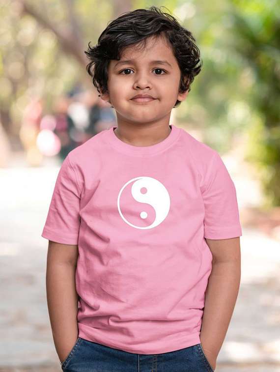 boys round neck chest printed t-shirt