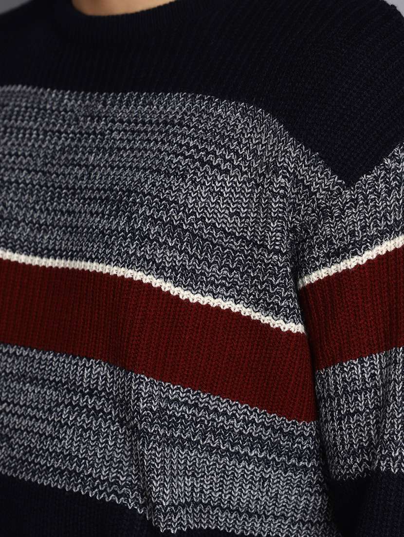 men multi colored striped pullover - 20536529 - Standard Image - 5