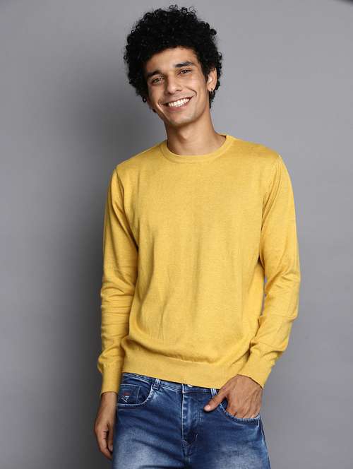 men solid crew neck pullover - 20536533 -  Standard Image - 0