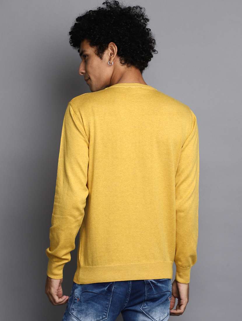 men solid crew neck pullover - 20536533 -  Standard Image - 3