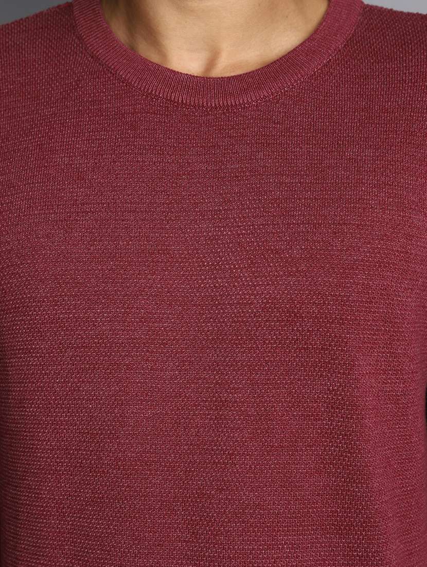 men solid crew neck pullover - 20536541 -  Standard Image - 5