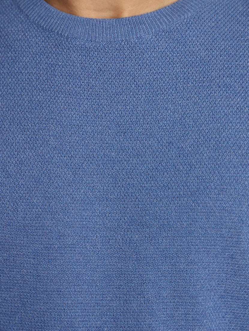 men solid crew neck pullover - 20536544 -  Standard Image - 5