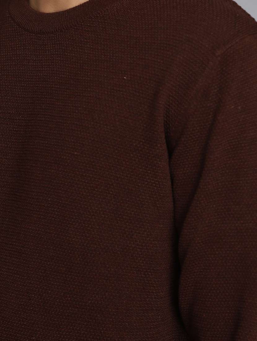 men solid crew neck pullover - 20536546 -  Standard Image - 5