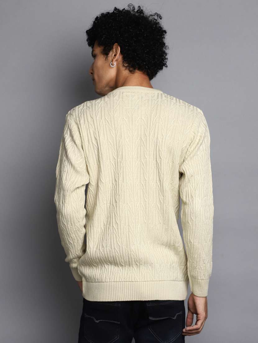 men self designed crew neck pullover - 20536550 -  Standard Image - 3