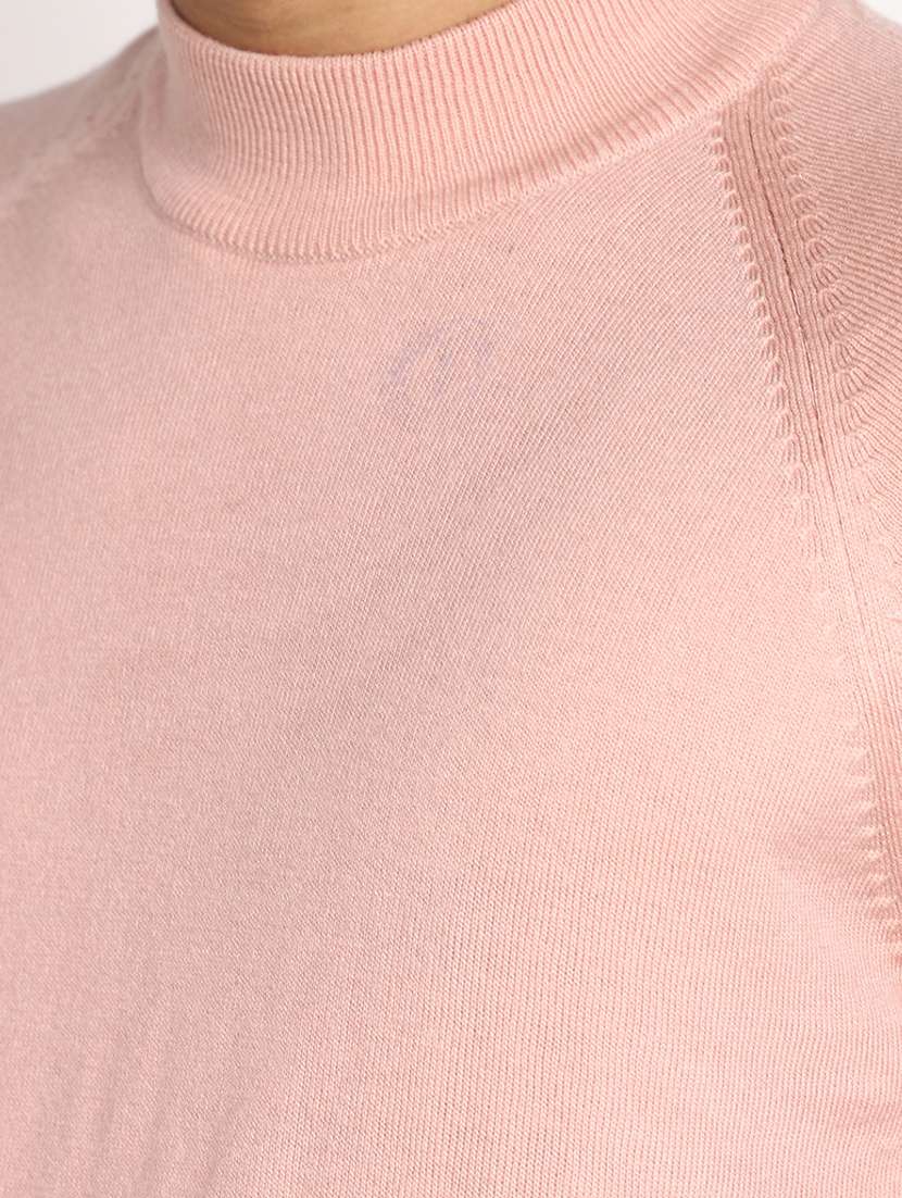 men solid mock neck pullover - 20536577 -  Standard Image - 5