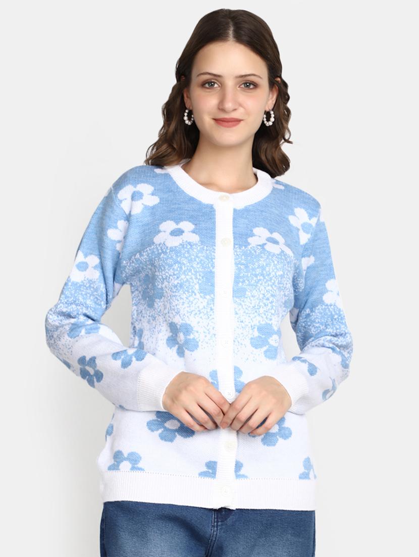 light blue acrylic cardigan - 20536678 - Zoom Image - 0