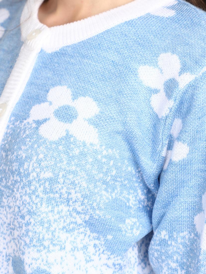 light blue acrylic cardigan - 20536678 - Standard Image - 5