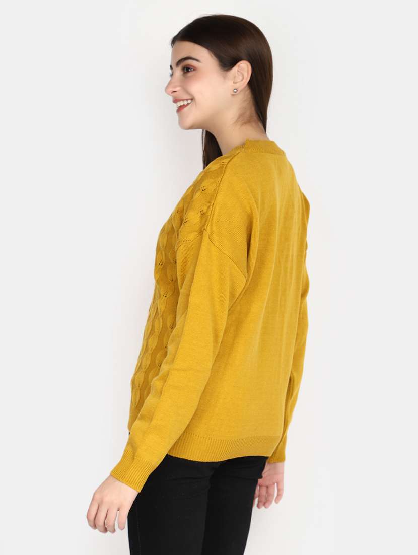 gold acrylic cardigan - 20536681 -  Standard Image - 3
