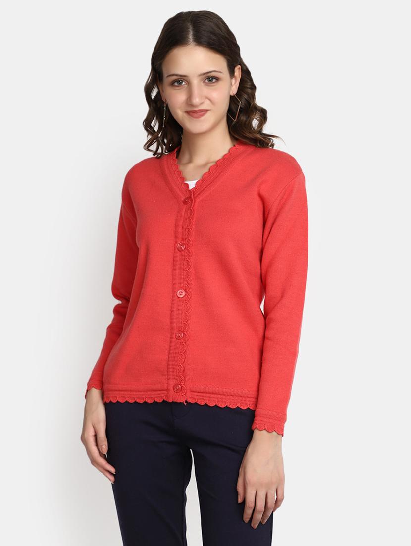 orange acrylic cardigan - 20536701 - Zoom Image - 0