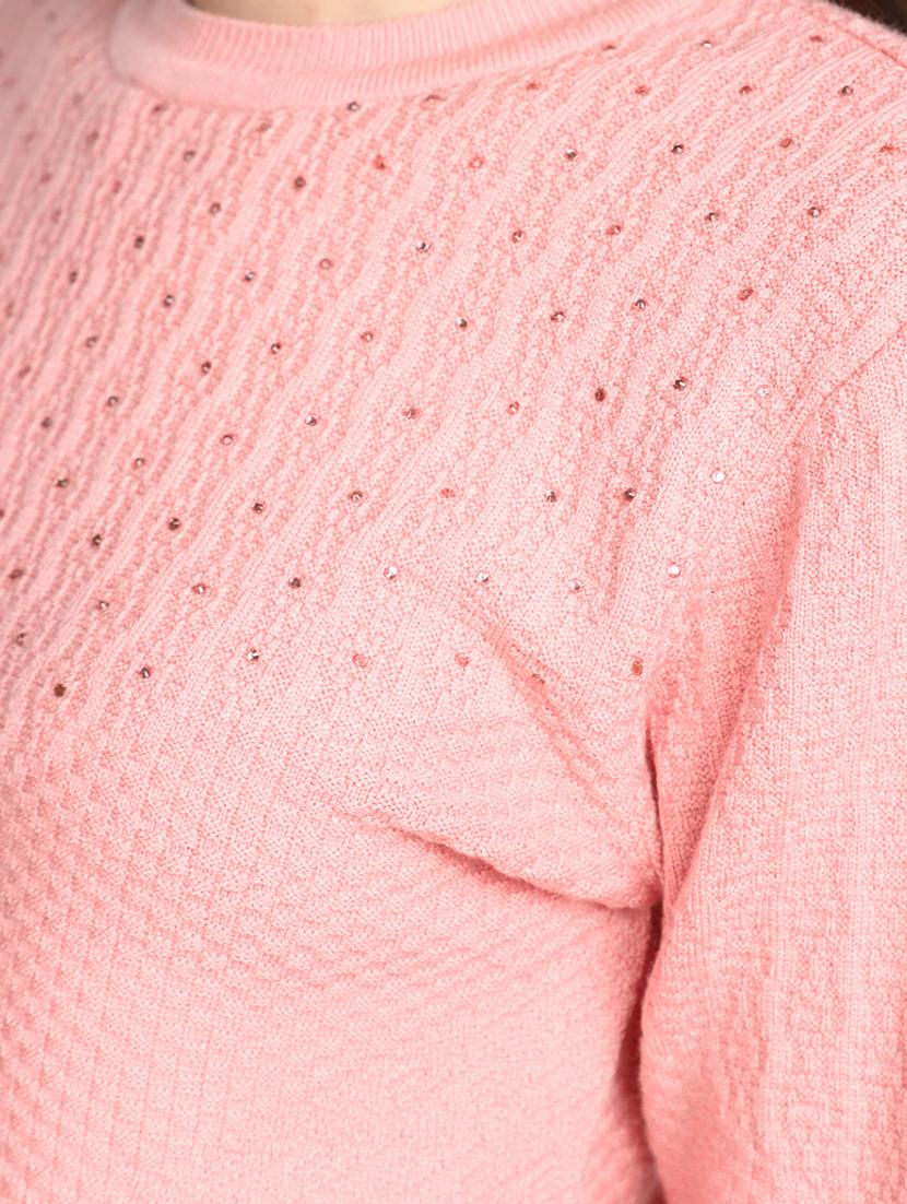 pink acrylic cardigan - 20536704 - Standard Image - 5