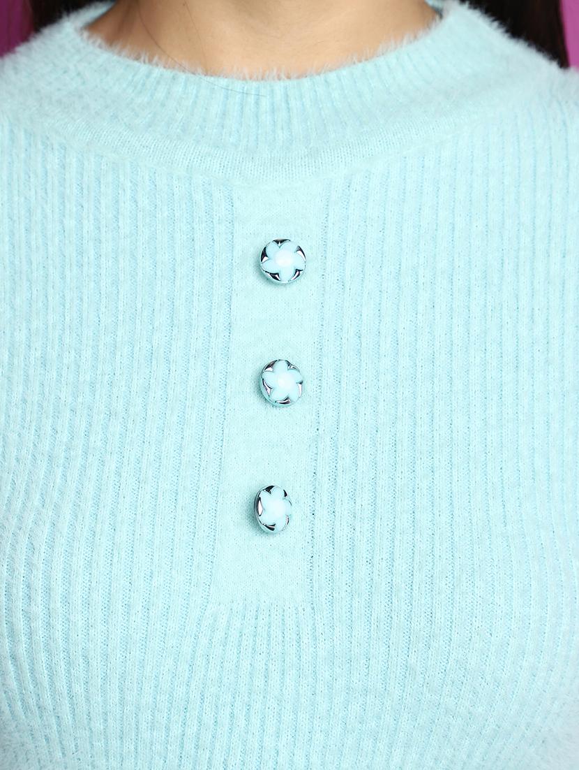women self design long sleeve pullover - 20536705 - Standard Image - 5