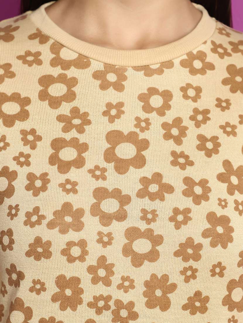 women long sleeved floral pullover - 20536734 -  Standard Image - 5