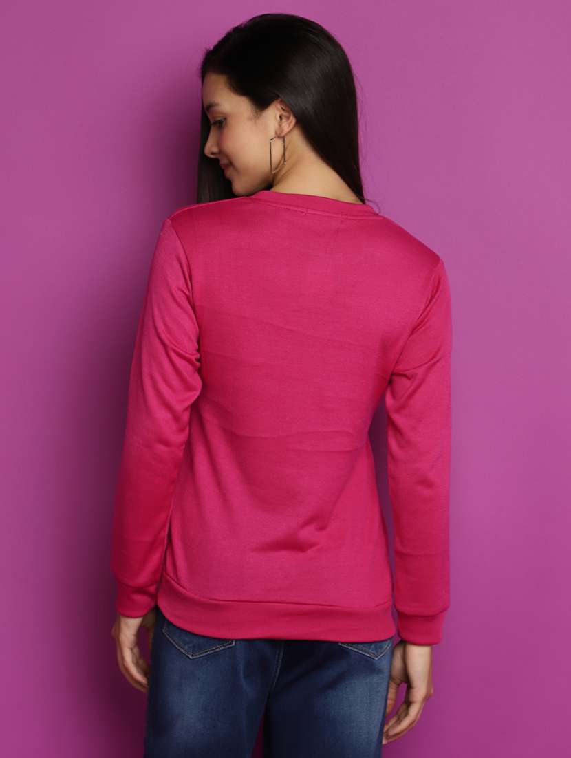 women long sleeved solid pullover - 20536735 -  Standard Image - 3