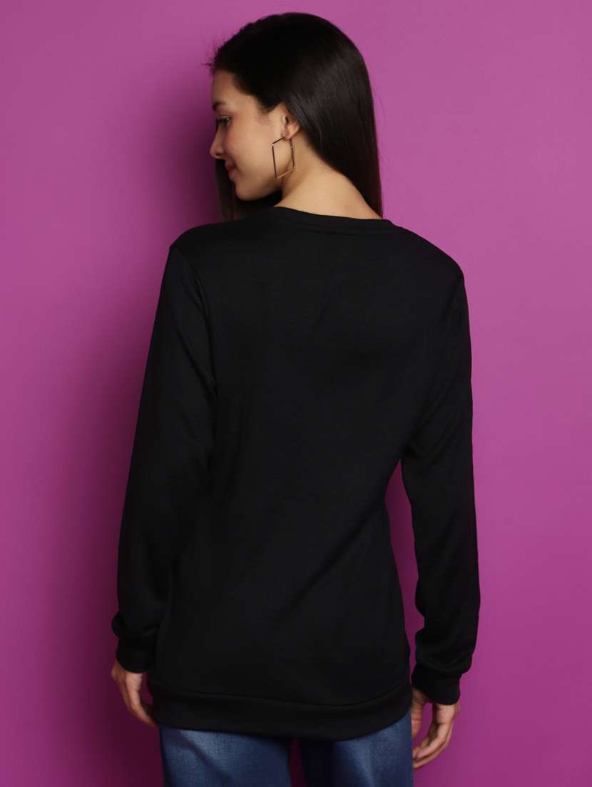 women long sleeved solid pullover - 20536737 - Standard Image - 3