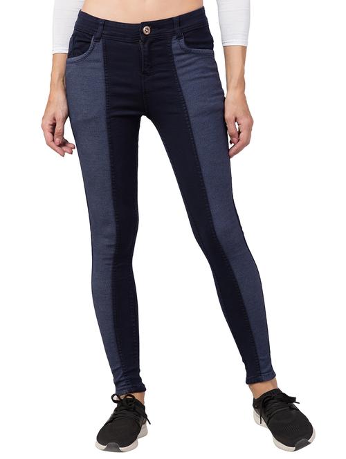 women's color block slim fit jeans - 20537530 -  Standard Image - 0