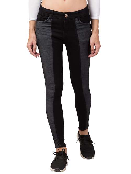 women's color block slim fit jeans - 20537531 -  Standard Image - 0