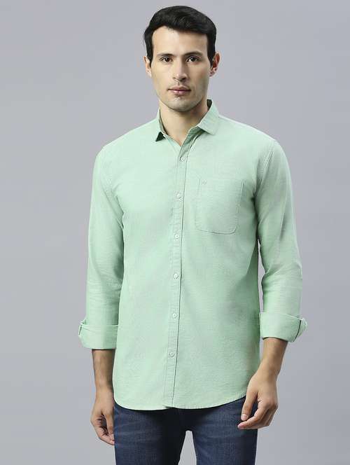 men solid collared casual shirt - 20537539 - Standard Image - 0