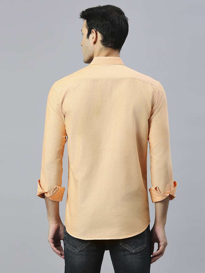 men solid collared casual shirt - 20537543 -  Standard Image - 3
