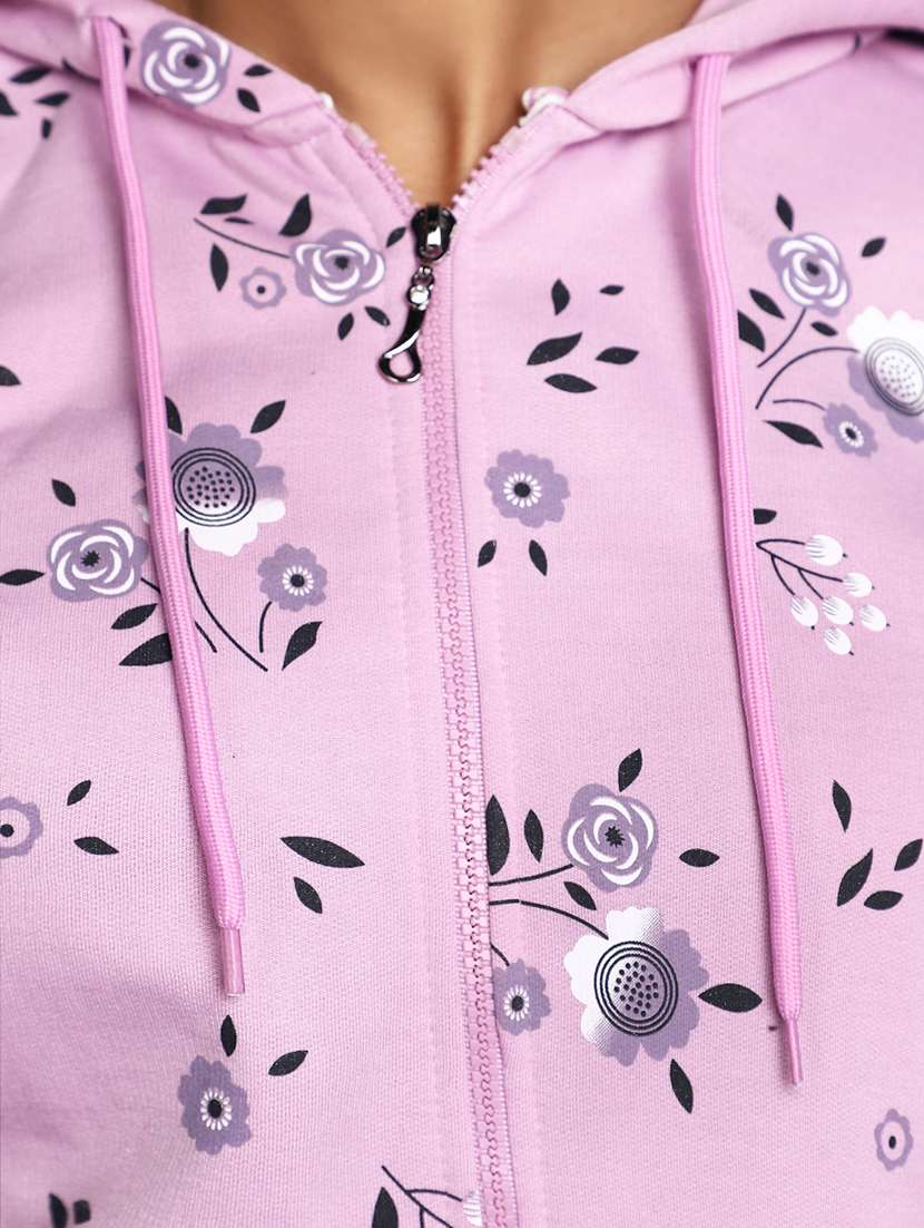 women long sleeved floral printed sweatshirt - 20537557 -  Standard Image - 5