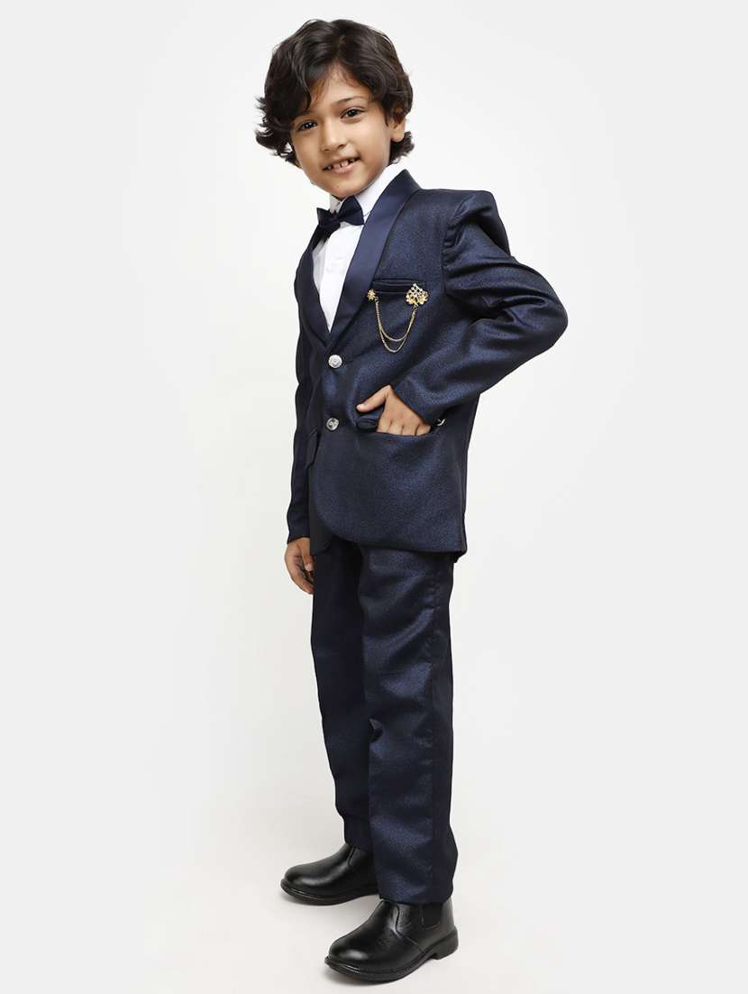 boys solid 2-piece suit set - 20537668 -  Standard Image - 3