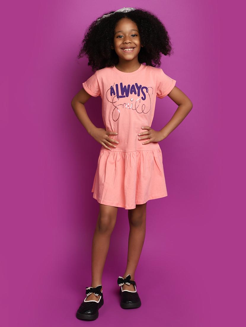 girls printed round neck frock - 20537732 - Zoom Image - 0