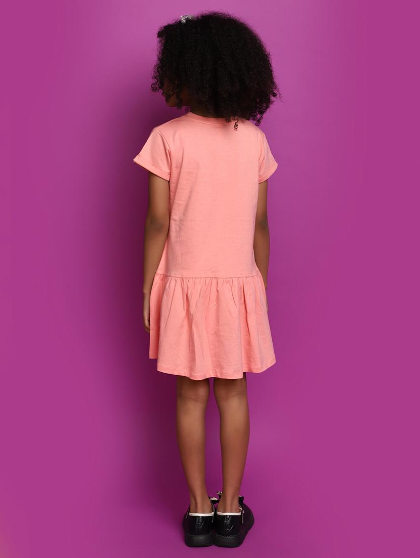 girls printed round neck frock - 20537732 - Standard Image - 3