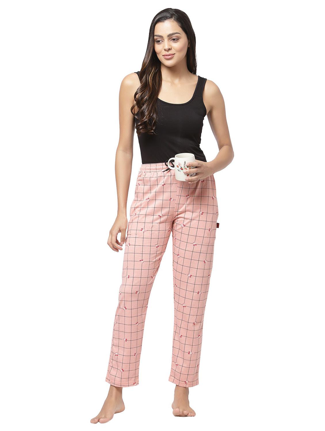 women mid rise checkered pajama - 20538076 - Standard Image - 3