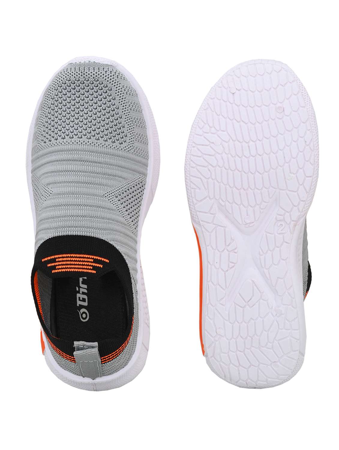 boys grey leatherette slip on sneakers - 20538582 -  Standard Image - 3