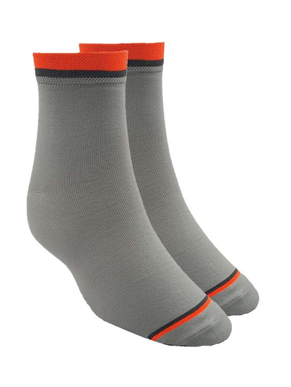 grey cotton above ankle length socks - 20538659 - Zoom Image - 0