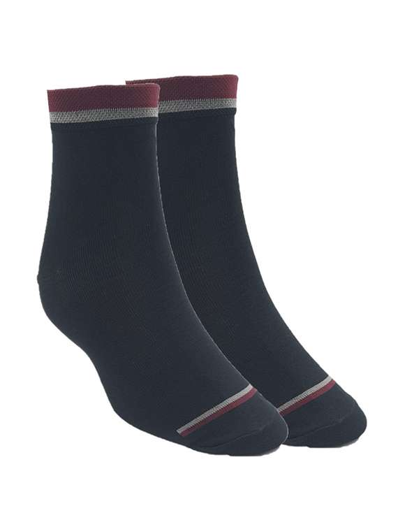 black cotton above ankle length socks - 20538660 - Zoom Image - 0