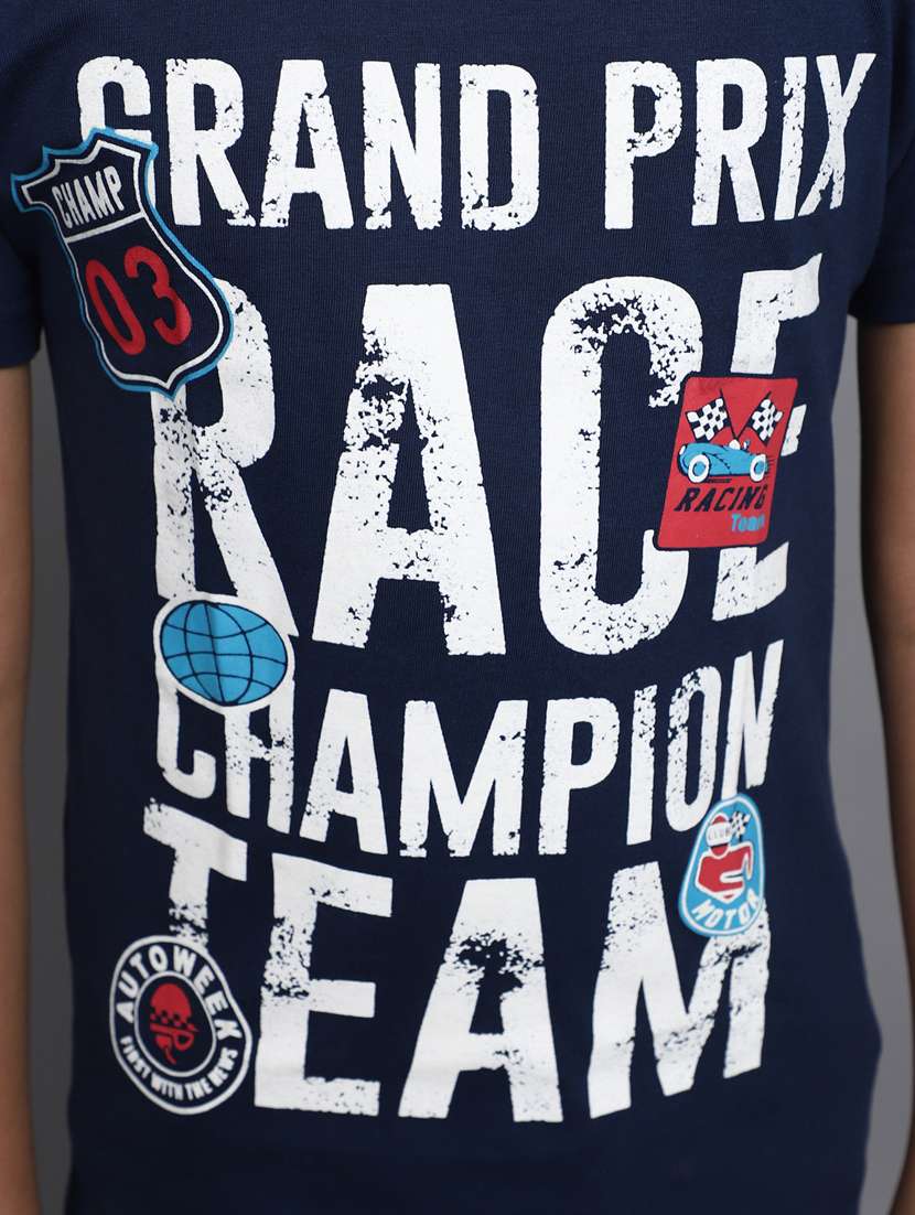 navy blue cotton blend t-shirt - 20538935 -  Standard Image - 5