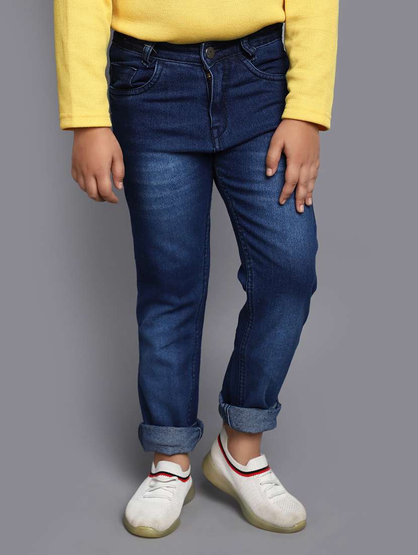 boy's plain slim fit jeans