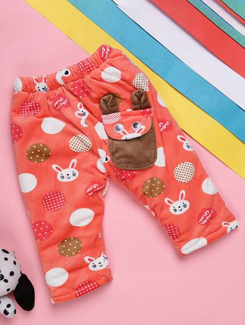 girls orange acrylic casual trouser - 20539248 -  Standard Image - 0